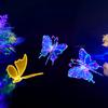 Luces LED de modelado 3D estéreo con formas especiales, luces creativas de colores, luces decorativas luminosas de mariposa para exteriores, fabricantes de luces navideñas.