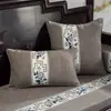 Funda de Almohada Gruesa para Sofá de Algodón y Lino Estilo Chino Nuevo Cojín de Respaldo para Sala de Estar Cojín Estilo Chino Cojín Lumbar Cojín de Silla de Lino