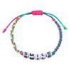 Pulseiras Populares da Internet de Venda Quente Transfronteiriça com Letras e Palavras de Bênçãos, Encorajamento e Energia Positiva, Pulseiras Infantis Feitas à Mão