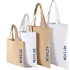 Bolsas de lona e sacolas personalizáveis para volta às aulas, com impressão de logotipo disponível, cursos de treinamento profissional, sacolas de embalagem de algodão