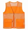 Colete de voluntário em malha de rede, roupa de trabalho em malha, personalizável com logo e texto, camiseta promocional, colete de voluntário