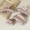 Pinza para el Cabello de Flor Rosa, Pasador Floral Dulce de Semicírculo, Accesorio para el Cabello de Flor Colorida, Pinza para el Cabello Versátil y Fresca para Mujeres