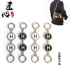 Bolsa de Mahjong Coco Pool Corrente de Extensão para Ombro Acessórios de Transformação Bolsa Dionyor com Alça de Ombro Corrente Decorativa Estendida de Liga