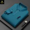 Otoño 2026 Camiseta Polo de Manga Larga para Hombre de Algodón Puro Piqué con Cuello Polo Paul Bordado Polo para Hombre de Mediana Edad Personalización