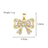 Lazo con forma de estrella popular para el uso diario, comercio exterior, joyería hecha a mano DIY transfronteriza, accesorios de cobre con circonita microincrustada, colgantes