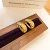 ¡Oro reluciente! Pendientes redondos de circonita texturizada chapados en oro real de 18k, estilo vintage francés, pendientes de lujo ligero