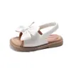 Sandalias para Niña 2025 Verano Nuevo Estilo Zapatos de Princesa con Lazo para Niña Pequeña Banda Elástica de Moda y Estilo Extranjero Zapatos de Playa de Moda