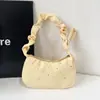Design único, estilo coreano, coleção artística 2026, bolsa de axila com estampa de estrelas, bolsa de ombro plissada feminina, bolsa para o dia a dia