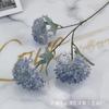 Fábrica atacado simulação 3 cabeças de madeira hortênsia cebola bola flor fila de casamento Hall Home Hotel decoração estúdio fotografia ornamentos