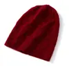 Cachemira Otoño/Invierno 2026 Nuevo de Alta Gama para Mujer Color Sólido Tejido Cálido Moda Peso Pesado Hoja Hueca Sombrero Casual