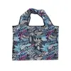 Bolsa Plegable Portátil para Compras de Supermercado, Bolsa de Almacenamiento para Comestibles, Bolsa de Comestibles Gruesa con Dibujos, Bolso Tote Ecológico de Gran Capacidad