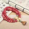 Grão de leite anel duplo Pote Lótus Pulseira Bodhi rosário de mão contas de Buda prato de brincar pulseira de brincar estilo nacional chinês feminino alta sensibilidade