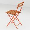 Mesa y silla pequeña para balcón, ideal para patio exterior, terraza de ocio, mesa de centro plegable de madera maciza y silla, conjunto combinado de tres piezas