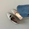 Zapatos de mujer de estilo francés para aumentar la altura, hermosas y cómodas zapatillas de ballet, zapatos retro Mary Jane de punta cuadrada negros de otoño para mujer