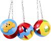 Xin Especial Papagaio Brinquedo Bola Mordida Brinquedo Bell Ball Pé Agarrar Brinquedo Gaiola Pássaro Joias Pássaro Brinquedo