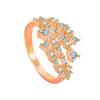 Anillo de circonita con incrustaciones de lujo de moda de venta caliente transfronteriza entre Europa y Estados Unidos, anillo de temperamento de sensación de alta gama para mujer al por mayor