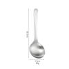 Colher de Aço Inoxidável 304 Hotel Doméstico Colher Pública Espessada e Aprofundada Colher para Hot Pot Colher Colher para Beber Sopa e Colher de Arroz