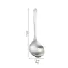 Cuchara para arroz de acero inoxidable 304, cuchara sopera grande para el hogar, cuchara sopera especial para tiendas de fideos, cuchara redonda, cuchara de servir para uso doméstico