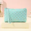 Bolsa de maquillaje fresca y sencilla con estampado de lunares para mujer, versión coreana, neceser con cremallera engrosada, bolsa de almacenamiento de cosméticos portátil para viajes