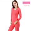 Roupas e calças femininas de outono para primavera e outono, suéter de algodão de cor sólida com gola redonda para homens, roupa íntima térmica fina para adultos de meia-idade e idosos