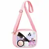 Bolso bandolera nuevo de PVC transparente, un bolso de hombro moderno y versátil para mujer, ligero e impermeable, con una correa desmontable para llevar tu teléfono