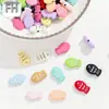 Contas de Liga Coloridas Criativas Desenho Animado Fofas Estéreo Pintura com Furo Passante para Pingente DIY Colar Pulseira Acessórios de Joias