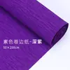 Papel de regalo para flores frescas de 48 colores, ramo de dibujos animados, materiales para arte floral DIY hechos a mano, papel crepé, papel con borde enrollado, papel crepé de color liso enrollado