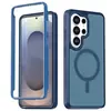 Adequado para Samsung S26Ultra Capa de Celular Magnética Três-à-Prova de Acrílico com Sensação de Pele, Capa Protetora Anti-Queda S25Ultra