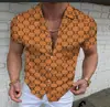Camisa Casual de Manga Corta para Hombre con Estampado de Rayas Amazon Transfronterizo Verano 2025 Camisa Suelta para Hombre