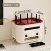 Caixa de armazenamento para roteador WiFi para sala de estar em casa, organizador de tomadas, modem sem fio, organizador de decodificador