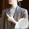 Collar Recortado de Trébol de Cuatro Hojas para Mujer Chapado en Oro de 18 Quilates Diseño de Clip de Cuentas Cadena de Clavícula Elegante de Gama Alta Popular No se Desvanece