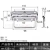 AW/Anwang Acero Inoxidable 304 Manija de Resorte Herramienta Estuche de Aluminio Manija Manija Plegable Industrial