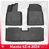 Adecuado para Mazda Ez-6 2024 Tapetes de Piso de TPE Tapetes de Piso de Material 3D para Todo Clima Accesorios Interiores