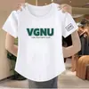 Top de mujer de manga corta imitación algodón, nuevo estilo coreano verano 2024, corte ajustado, versátil, cuello redondo, dobladillo irregular, ropa de mujer