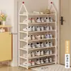 Zapatero para casa, entrada, multicapa, resistente, duradero, pequeño, estrecho, estante de almacenamiento simple, bonito para interiores, zapatero infantil