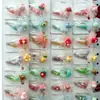 Clipes de Cabelo de Moda Estilo Coreano Desenho Animado Infantil Tecido Presilhas de Cabelo de Bebê Conjunto Acessórios de Cabeça Fofos Clipes Laterais Atacado