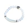 Joyería transfronteriza piedra natural ágata tarjeta de mano Corazón de Amor Pulsera de Amor para hombres y mujeres retro regalo de cumpleaños
