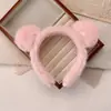 Tiara de Pelúcia com Orelhas de Urso Fofa para Mulheres, Faixa para Lavar o Rosto, Presilha de Cabelo da Moda, Acessório de Cabelo para Franja, Elástico de Cabelo, Ornamento de Cabelo Feminino