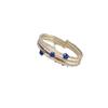 2024 Nuevo Pulsera Multicapa Diamante Azul Grulla Lujo Ligero Moda Retro Gama Alta Único Nicho Pulsera