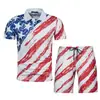 Nueva moda de verano para hombre, polo casual con estampado 3D, cuello camisero, traje casual