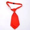 Gravata Pequena de Cor Sólida de Camada Dupla Anti-Seda Curta para Vestido 20cm Gravata de Uniforme Escolar Infantil Gravata Borboleta