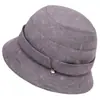 Sombrero de pescador para mujeres de mediana edad y mayores, sombrero para mamá de 60 años, sombrero de tela elegante de primavera para personas mayores, sombrero de pescador con protección solar para señoras mayores