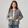 Cárdigan de Punto de Cachemira Estilo Fair Isle Retro para Mujer Otoño Invierno Nuevo Estilo Suéter de Manga Larga con Bloques de Color Abrigo de Lana