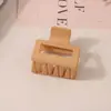 Pinza para el Cabello Mate Transfronteriza Tipo Pinza de Tiburón con Acabado de Alta Gama, Pinza de Garra Rectangular Simple de 13 cm, Tamaño Grande para Cabello Grueso, Accesorio para el Cabello para Mujer