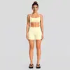 Conjunto de ropa deportiva transfronterizo, con un elegante diseño en la espalda, un sujetador deportivo de cuello halter y pantalones de yoga de secado rápido adecuados para correr al aire libre, ciclismo y Pilates.