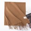 Distribución de comercio exterior nueva bufanda de cachemira de imitación Maillard de color sólido para mujer otoño e invierno bufanda de alta gama que combina con todo simple cálida