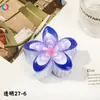 Qiyue transfronteiriço Europa e Estados Unidos impressão UV grampo de cabelo bauhinia flor de ovo clip de tubarão clipe de flor moda criativa atacado