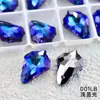 Fábrica de Origen de 34 Años Colgante de Cristal de Vidrio de un Solo Agujero, Accesorios de Joyería de Pedrería K9 de Forma Irregular Iridescente Personalización