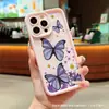 Funda Retro Collage Mariposa para iPhone 11/12/13/14/15 Cubierta Protectora Apple 16 Promax
