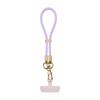 Cordão de pescoço multifuncional com sensação de pele líquida, cordão de celular diagonal, arruela, pingente de celular curto para pulso, portátil